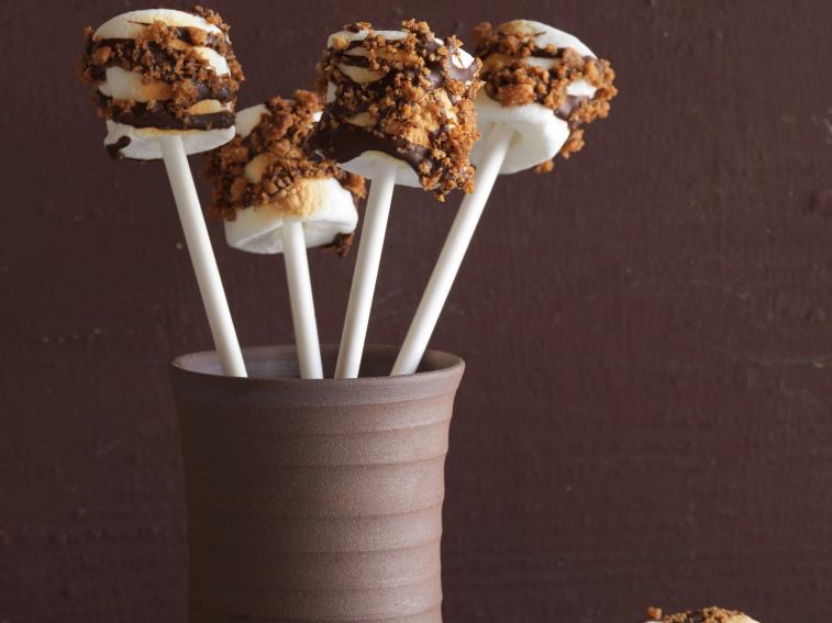 Marshmallow S'mores Pops Recipe | Food Network Kitchen | Food Network