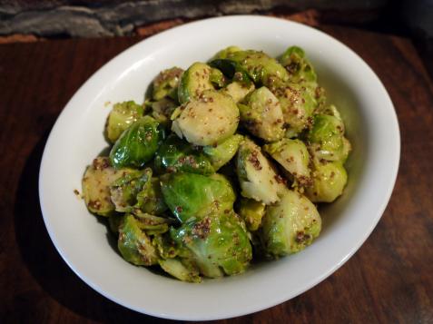 Brussels Sprouts with Brown Butter and Grain Mustard