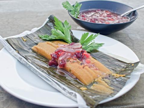 Turkey Pasteles with Cranberry Escabeche