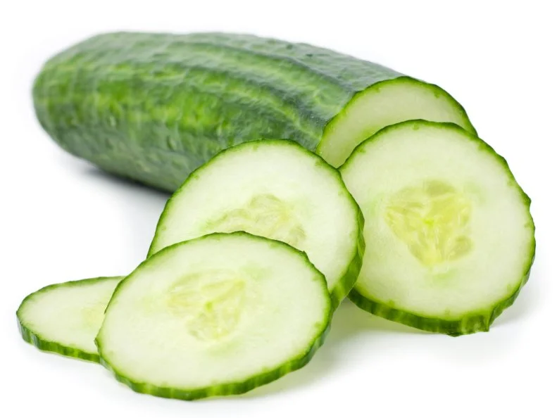 Cucumber on White
