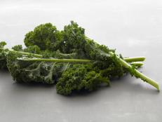 Stock Photo of Kale on Zinc
