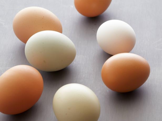Stock Photo of Eggs on Zinc