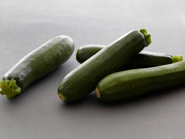 Stock Photo of Zucchini on Zinc