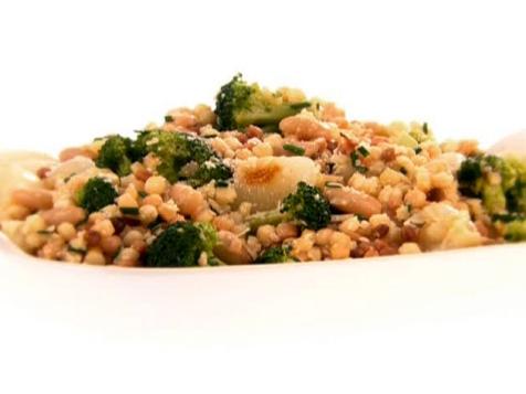 Fregola Salad with Broccoli and Cipollini Onions