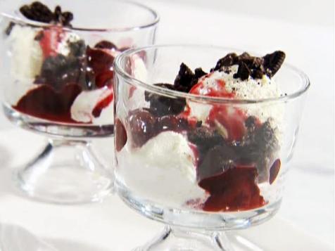 Cherries Jubilee Ice Cream Parfaits