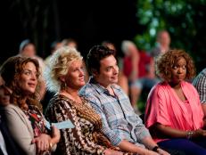 The Network's Susie Fogelson with Guest Star Judges Anne Burrell, Jeff Mauro and Sunny Anderson at the viewing of the Contestant's 30 second Promos for the Star Challenge "Promos" as seen on Food Network's Star, Season 8.