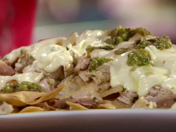 Nachos Blanco with Roasted Jalapeno Salsa Recipe | Sunny Anderson | Food Network