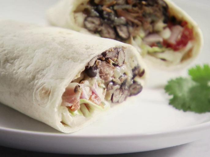 Round 2 Recipe Beef and Bean Burritos Recipe Sandra Lee Food Network