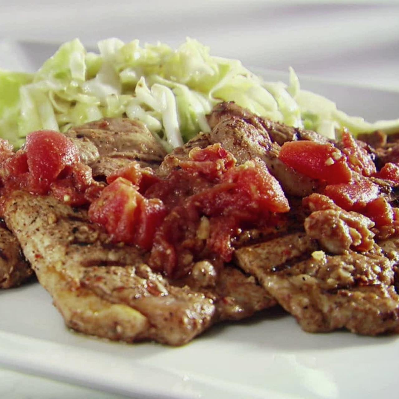 Chili Rubbed BBQ Pork Chops Recipe, Sandra Lee