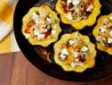 Guy Fieri's Roasted Acorn Squash with Mushrooms, Peppers and Goat Cheese from Backyard Bites: Braised Short Ribs as seen on Food Network's Guy's Big Bite
