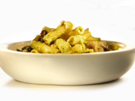 Poblano Mac and Manchego with Corn and Mushrooms