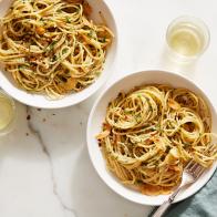 Ina Garten's Spaghetti Aglio E Olio, as seen on Barefoot Contessa How Easy is That?