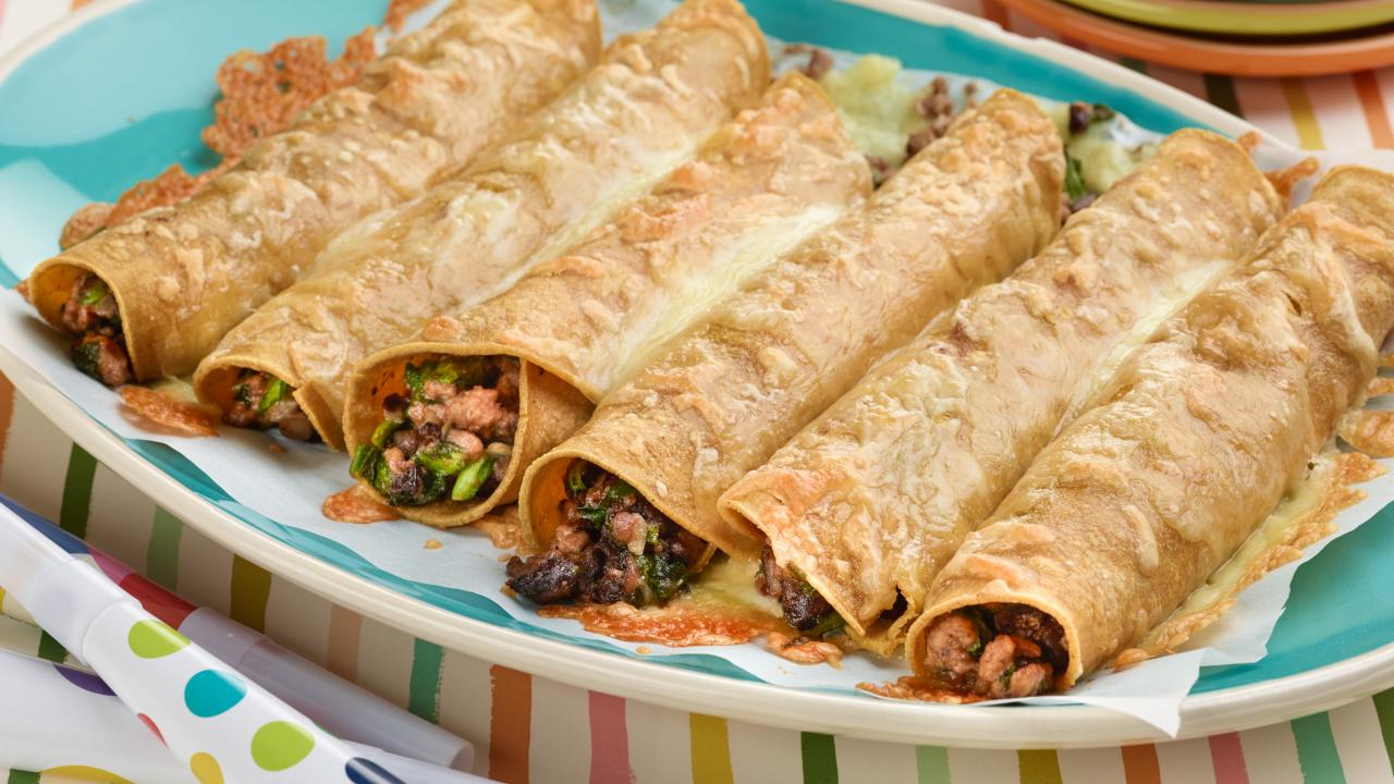 Turkey and Spinach Taquitos