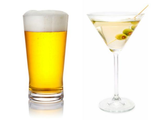 beer versus liquor