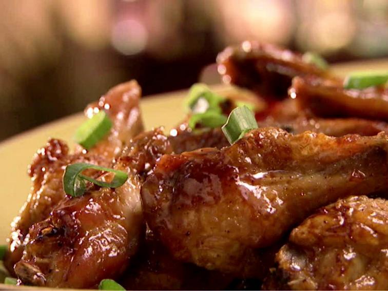 Sweet And Spicy Sticky Wings Recipe The Neelys Food Network