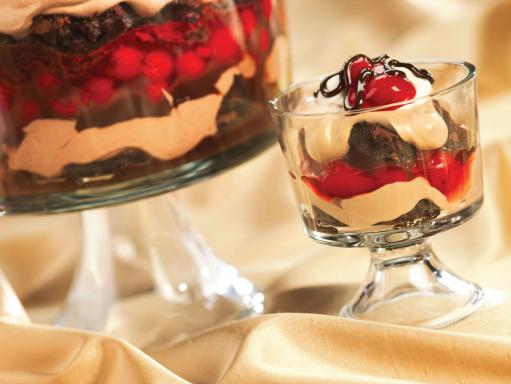 Hot Fudge and Cherry Trifle Recipe | Food Network