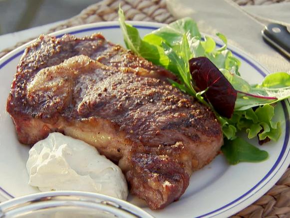 Steaks and Stilton Sauce Recipe | Ina Garten | Food Network