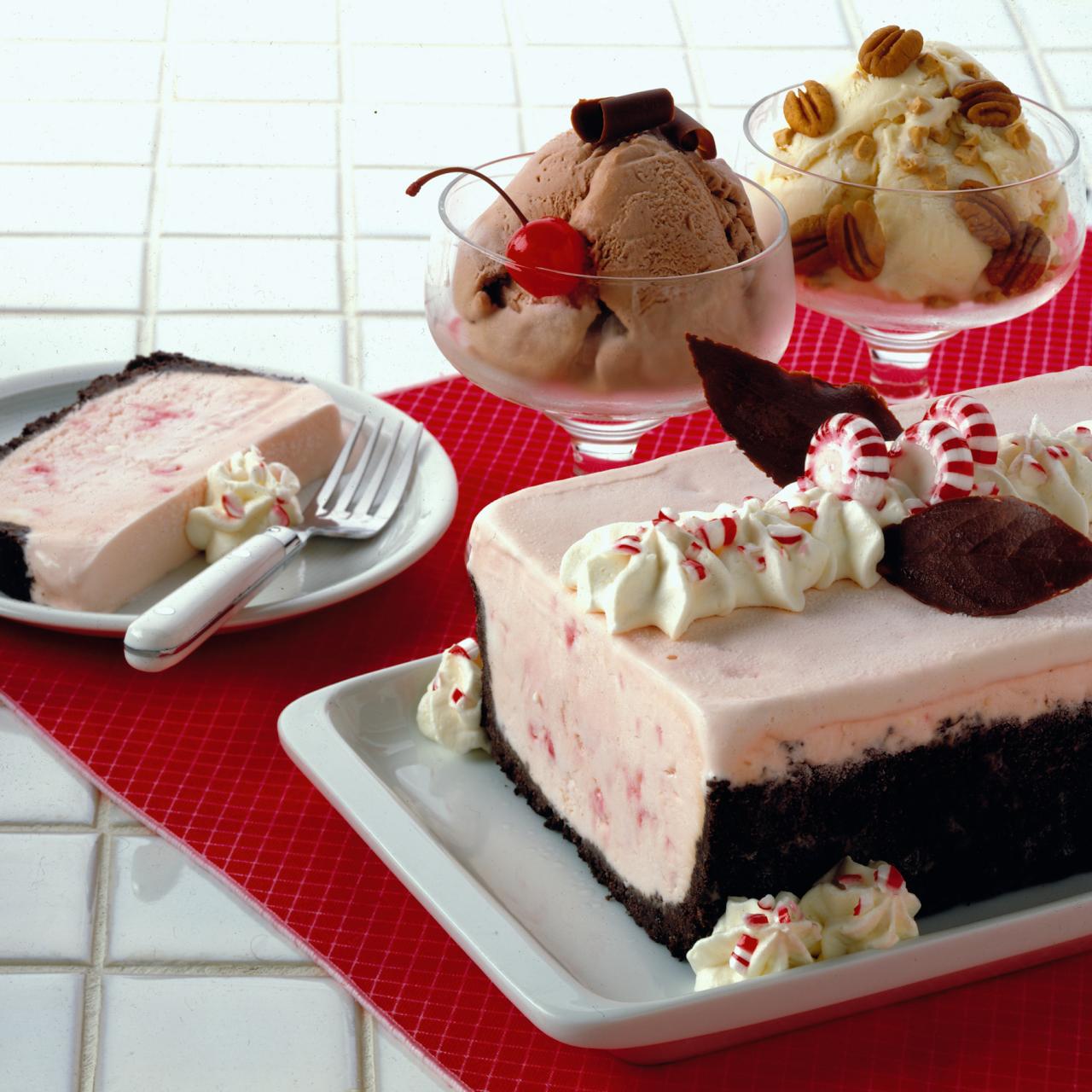 HOLIDAY PEPPERMINT ICE CREAM CAKE ROLL - Butter with a Side of Bread