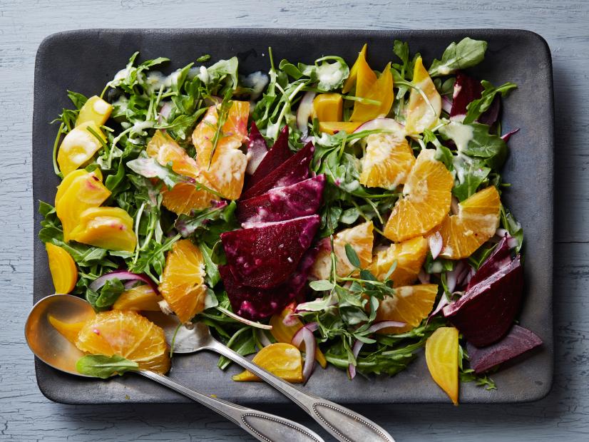 Cooking Channel 
Kelsey Nixon Roasted Beet Salad Oranges Creamy Goat Cheese Dressing
Thanksgiving Salads-Add Color & Greens to Your Table,Cooking Channel 
Kelsey Nixon Roasted Beet Salad Oranges Creamy Goat Cheese Dressing
Thanksgiving Salads-Add Color & Greens to Your Table