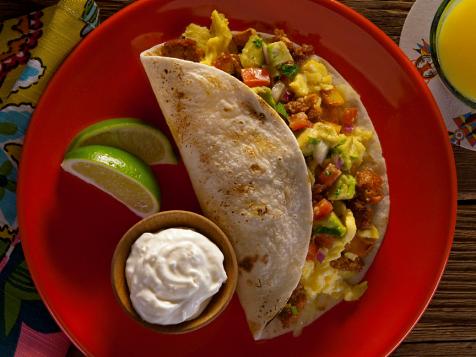 Breakfast Tacos with Chorizo, Egg and Potato