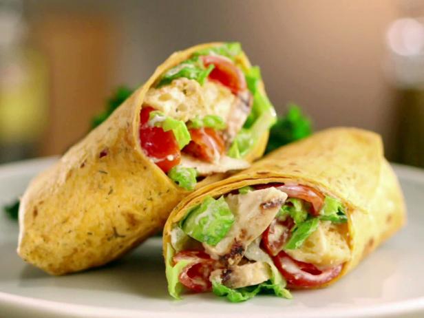 Grilled Chicken Caesar Wrap Recipe Jeff Mauro Food Network