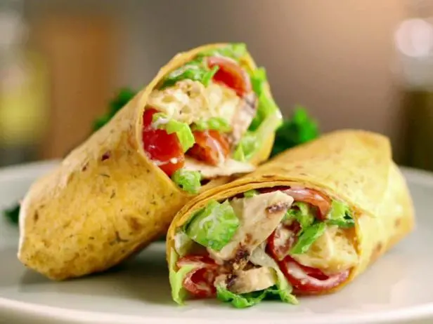 Grilled Chicken Caesar Wrap Recipe | Jeff Mauro - Food Network