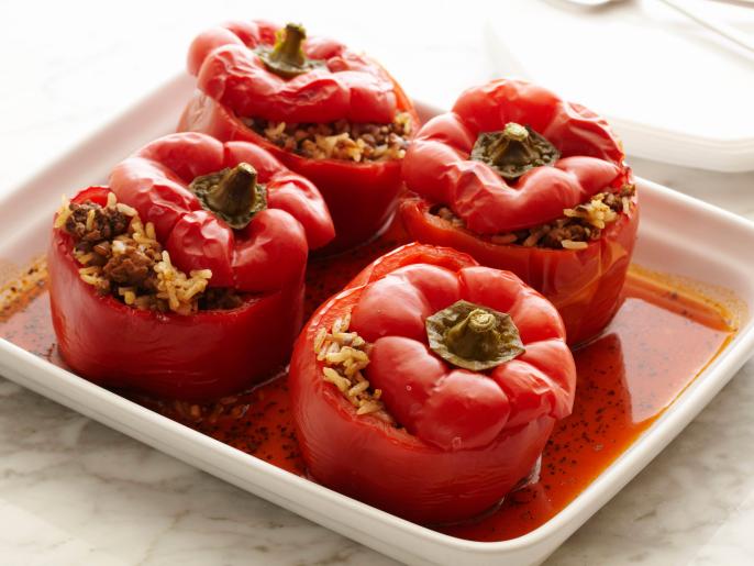 LightenedUp Stuffed Peppers Recipe Food Network Kitchen Food Network