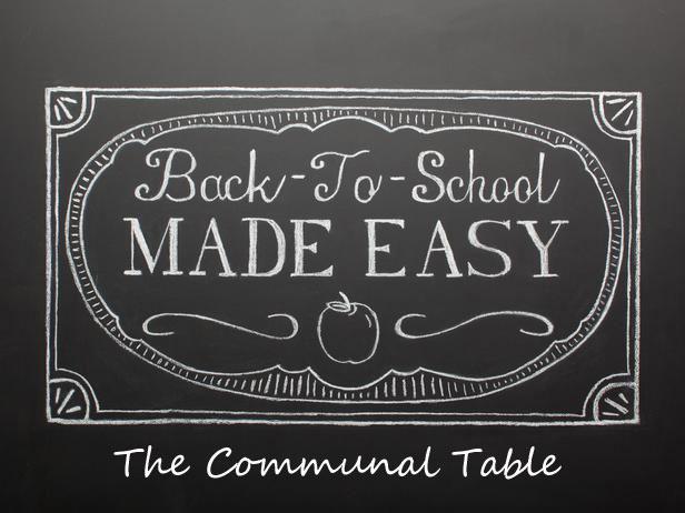 commual table back to school edition