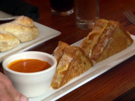Truffled Brioche Grilled Cheese with Tomato Bisque