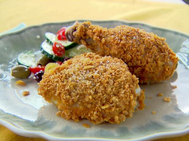 Chicken Baked in Cornflake Crumbs image