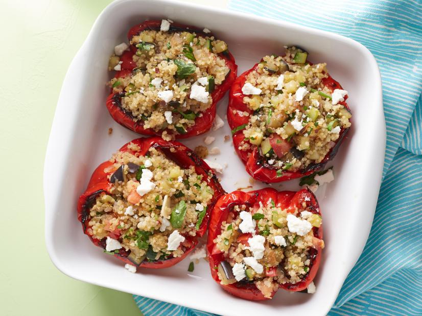 Quinoa and Vegetable Stuffed Peppers Recipe Rachael Ray Food Network