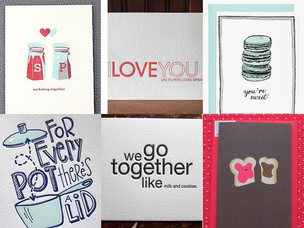 Valentine's Cards for the Food Lover