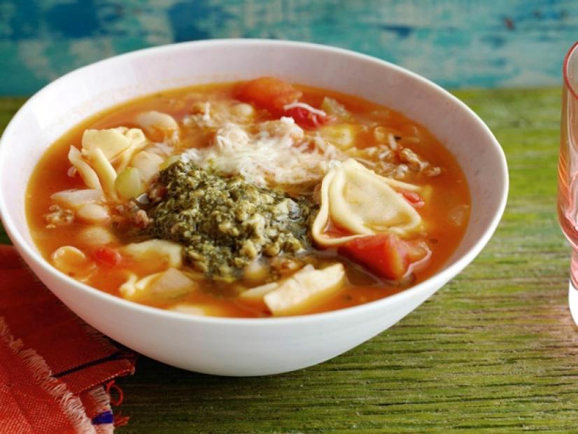 Sausage, White Bean and Tortellini Soup Recipe | Food Network Kitchen ...