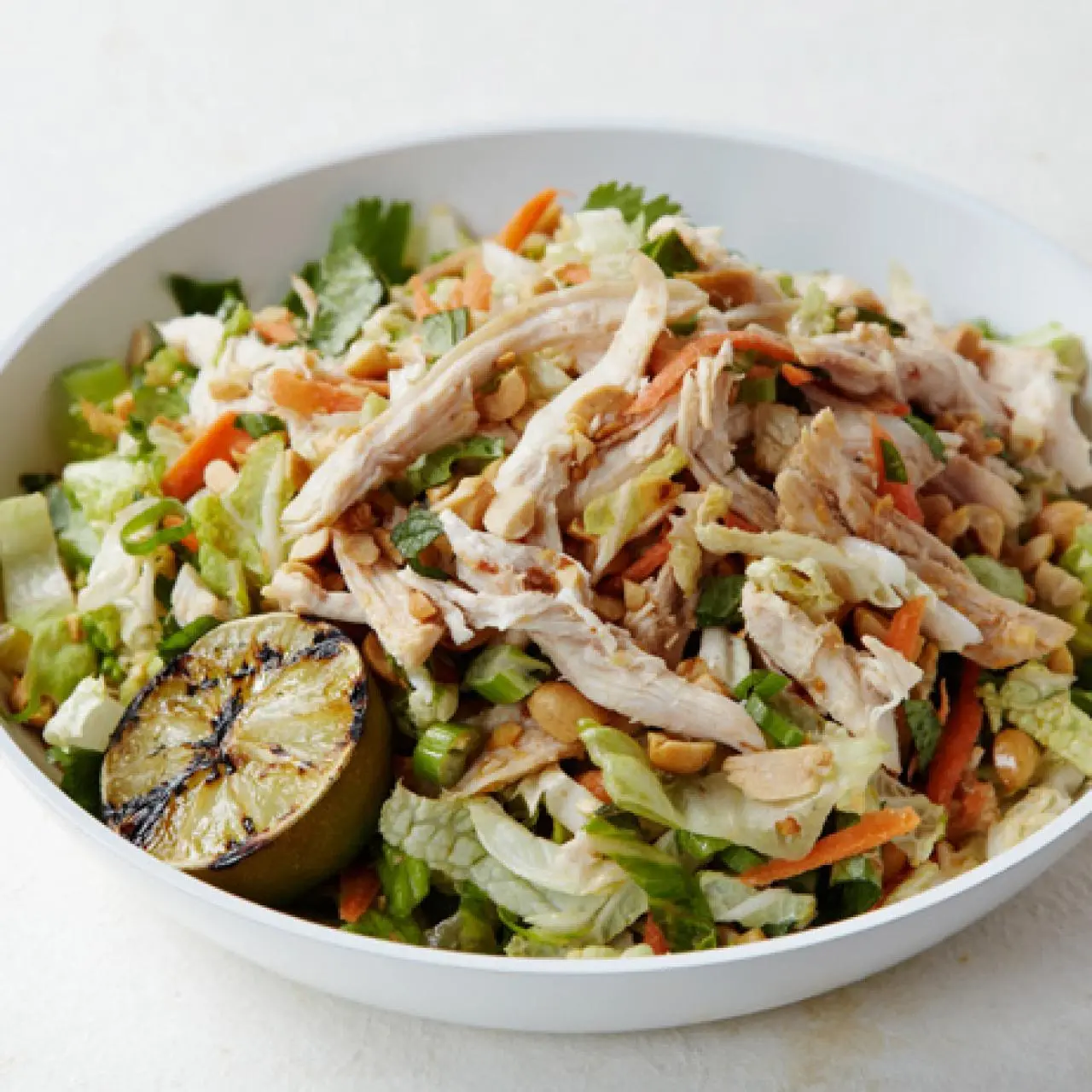 Chinese Chicken Salad with Red Chile Peanut Dressing Chinese Chicken Salad with Red Chile Peanut Dressing