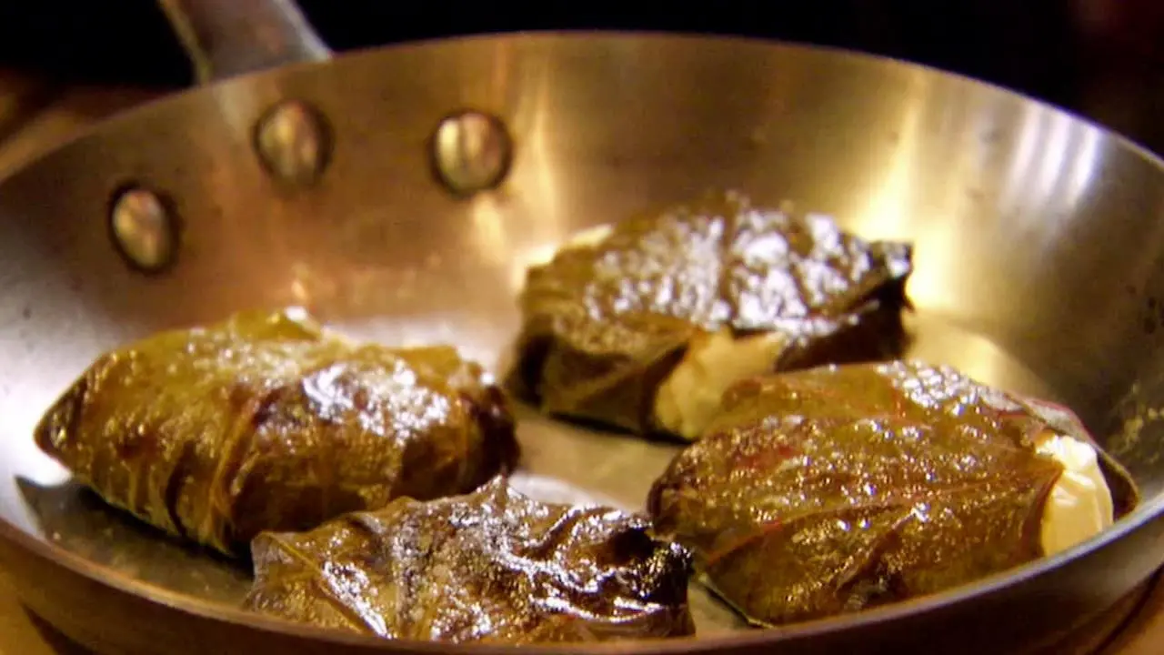 Goat Cheese in Grape Leaves
