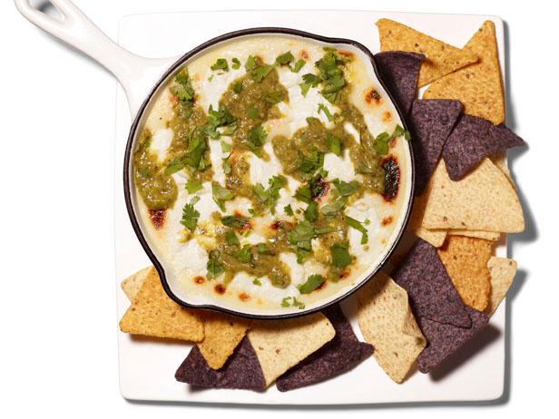 Queso Fundido With Roasted Poblano Vinaigrette