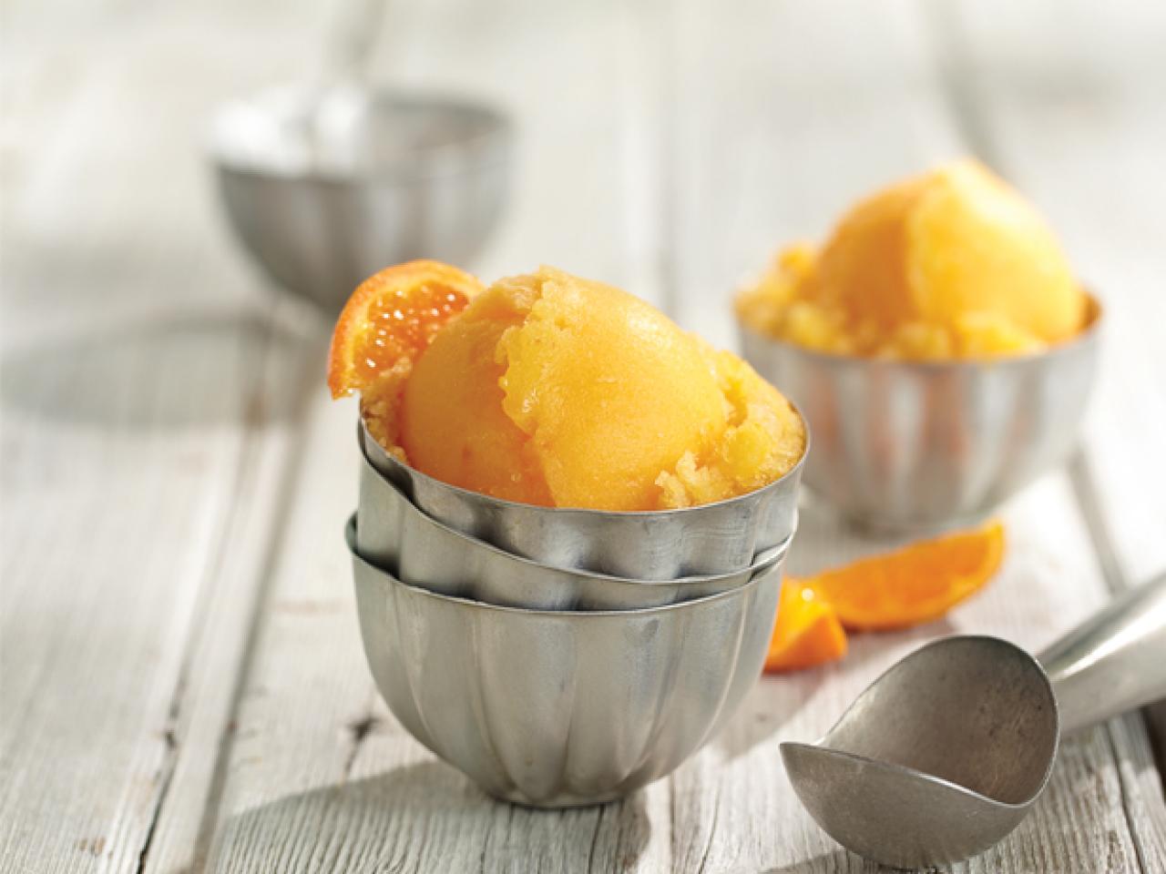 Orange sorbet recipe sales ice cream maker