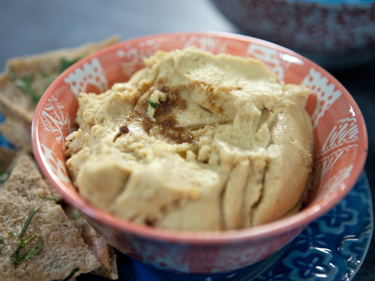 Buffalo Hummus with Ranch Pita Chips - Glitter and Graze