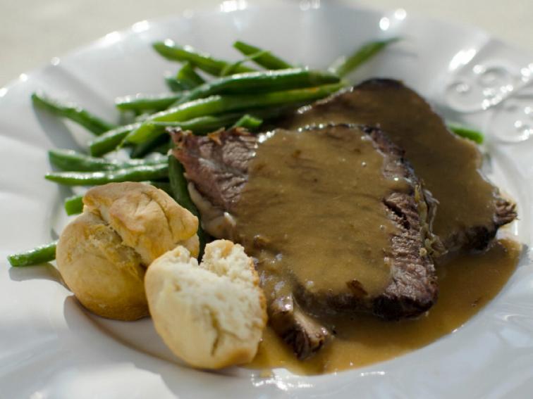 How To Make Homemade Roast Beef Roast Beef With Gravy Recipe Trisha Yearwood Food Network 