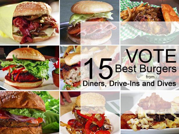 Vote: 15 Best Burgers from Diners, Drive-Ins and Dives