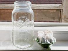 Learn about how to make sun tea from Food Network using a glass pitcher, regular tea leaves and a homemade simple syrup.