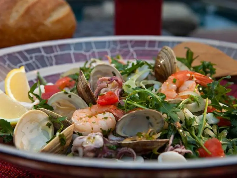 Chilled Italian Seafood Salad Recipe Guy Fieri Food Network