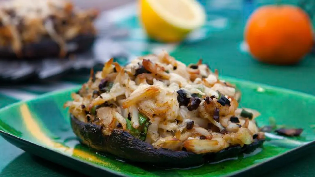 Chilli's Portobellos With Crab