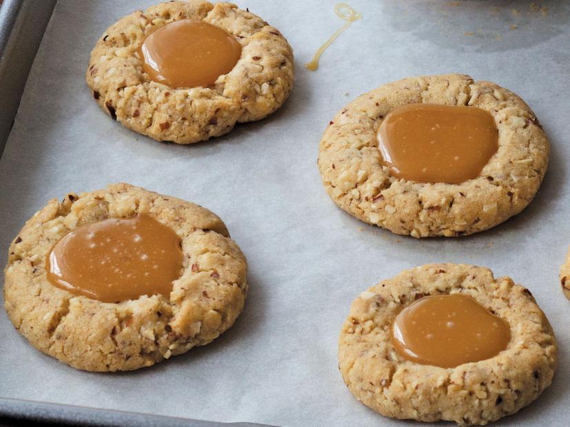 Almond Caramel Thumbprints for Anne Burrell's Cookbook, "Own Your Kitchen" 2013