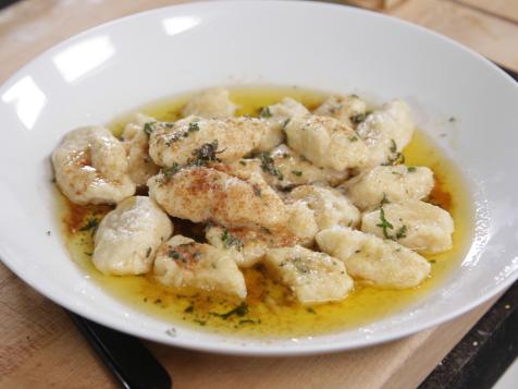 Mascarpone and Lemon Gnocchi with Butter Thyme Sauce