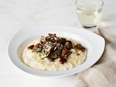 Risotto with Wild Mushrooms, Pine Nuts and Parsley