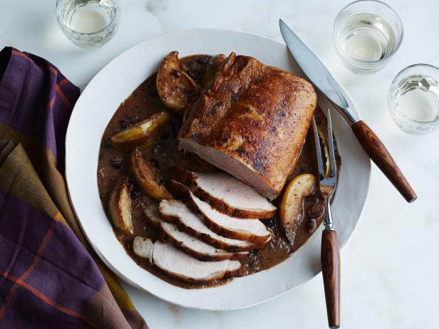 Roast Pork Loin with Pears and Cranberries image