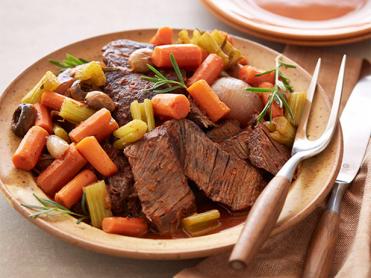 Braised Pot Roast with Vegetables Recipe | Tyler Florence | Food Network