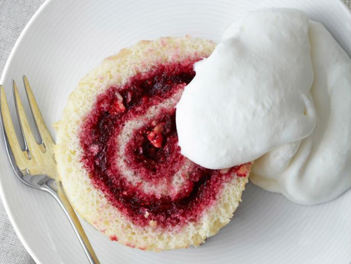 CranberryWalnut Jelly Roll Recipe Alex Guarnaschelli Food Network