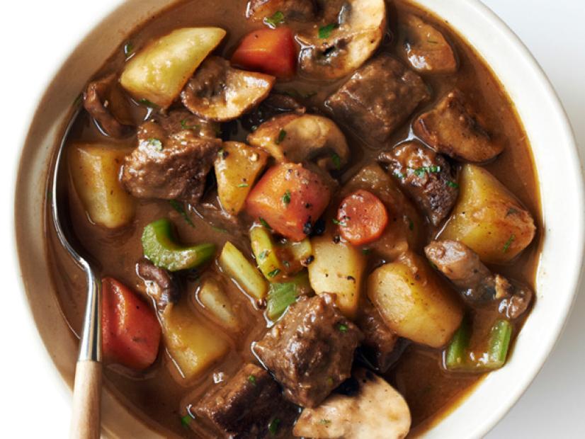 Old Fashioned Beef Stew With Mushrooms Recipe Food Network